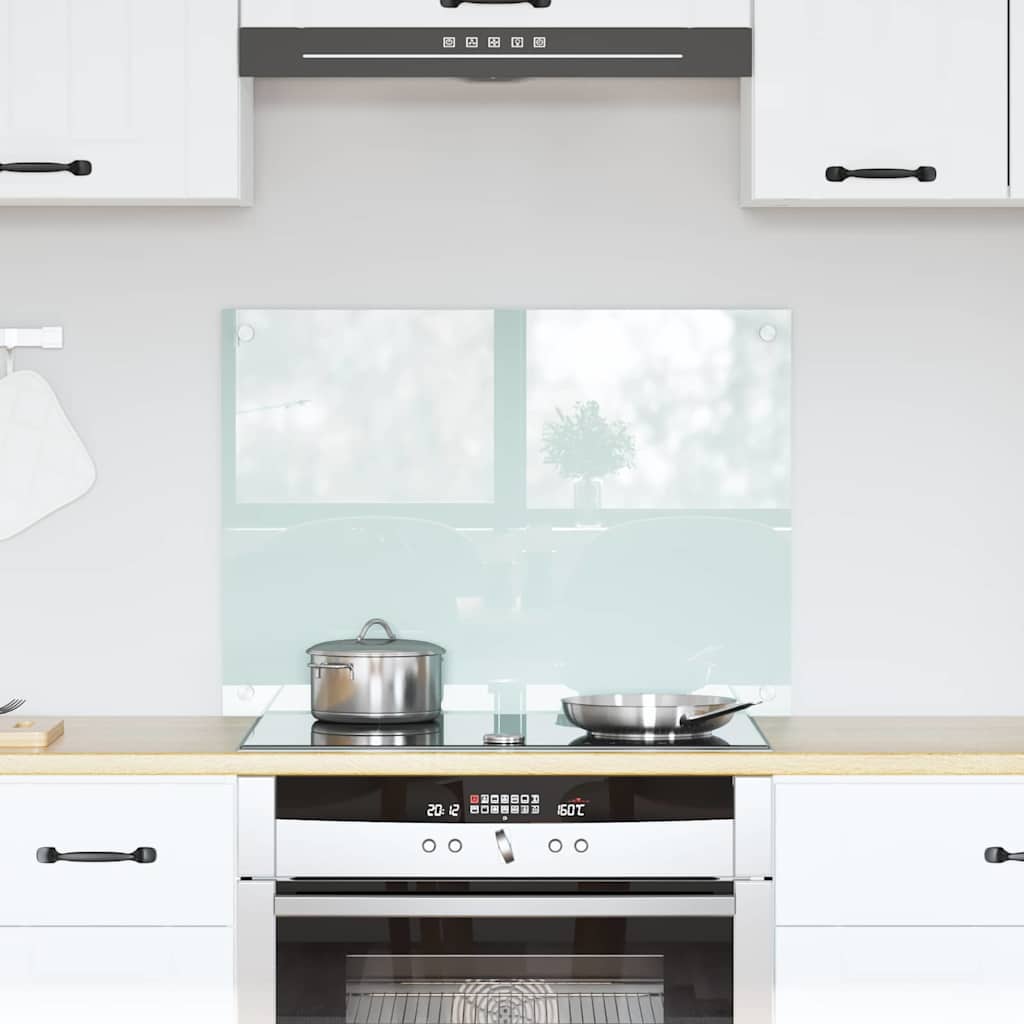 Keukenachterwand Melk 70 x 50 cm gehard glas