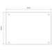 Keukenachterwand Melk 70 x 50 cm gehard glas