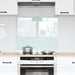 Keukenachterwand Melk 70 x 60 cm gehard glas