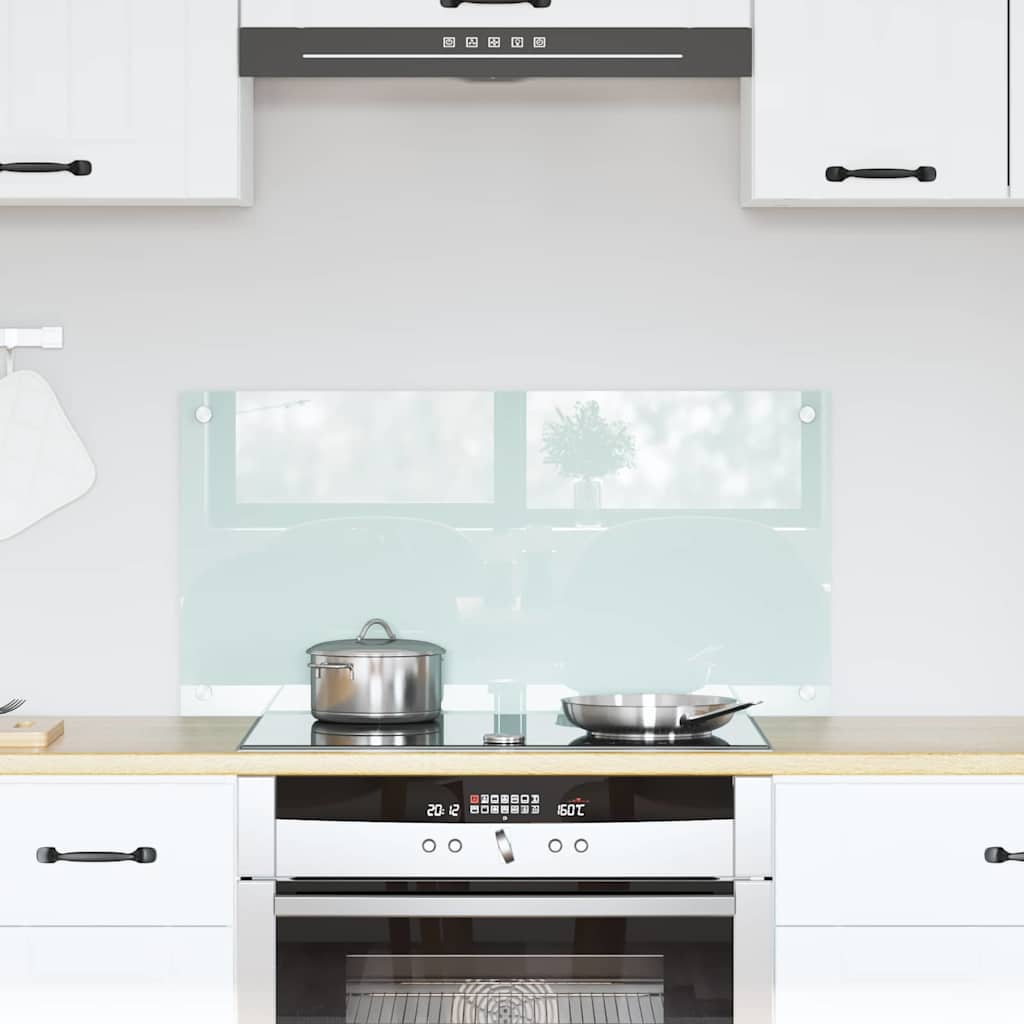 Keukenachterwand Melk 80 x 40 cm gehard glas