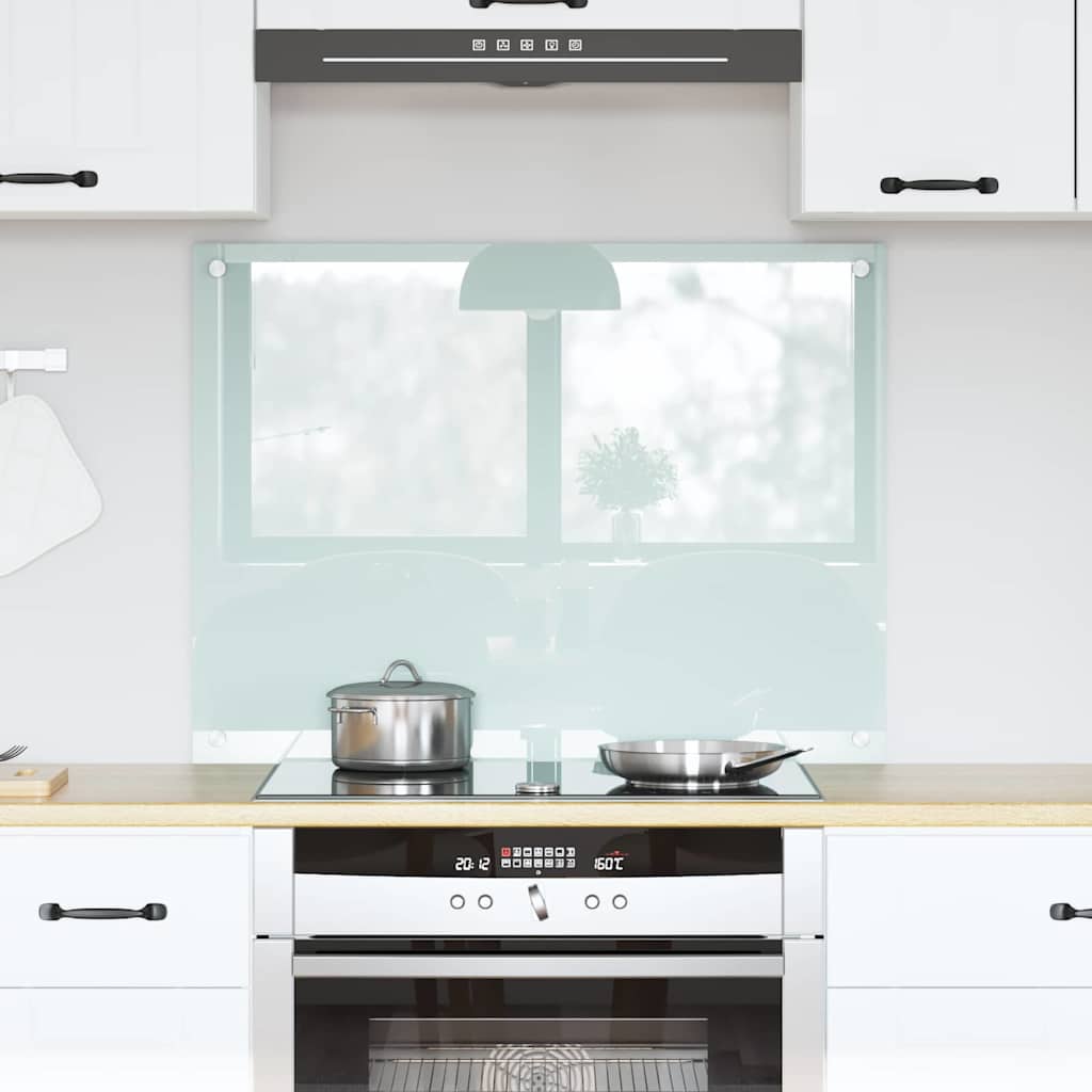 Keukenachterwand Melk 80 x 60 cm gehard glas