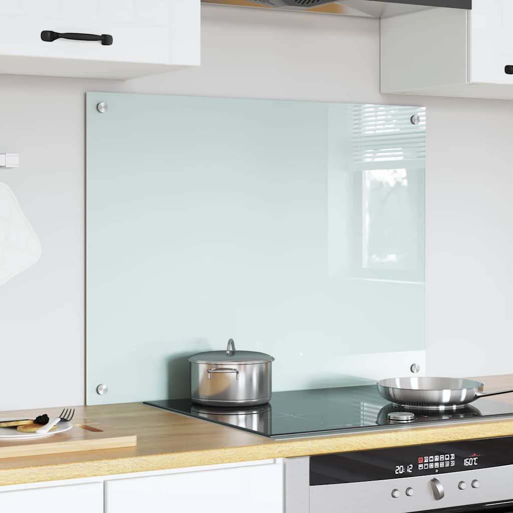 Keukenachterwand Melk 80 x 60 cm gehard glas