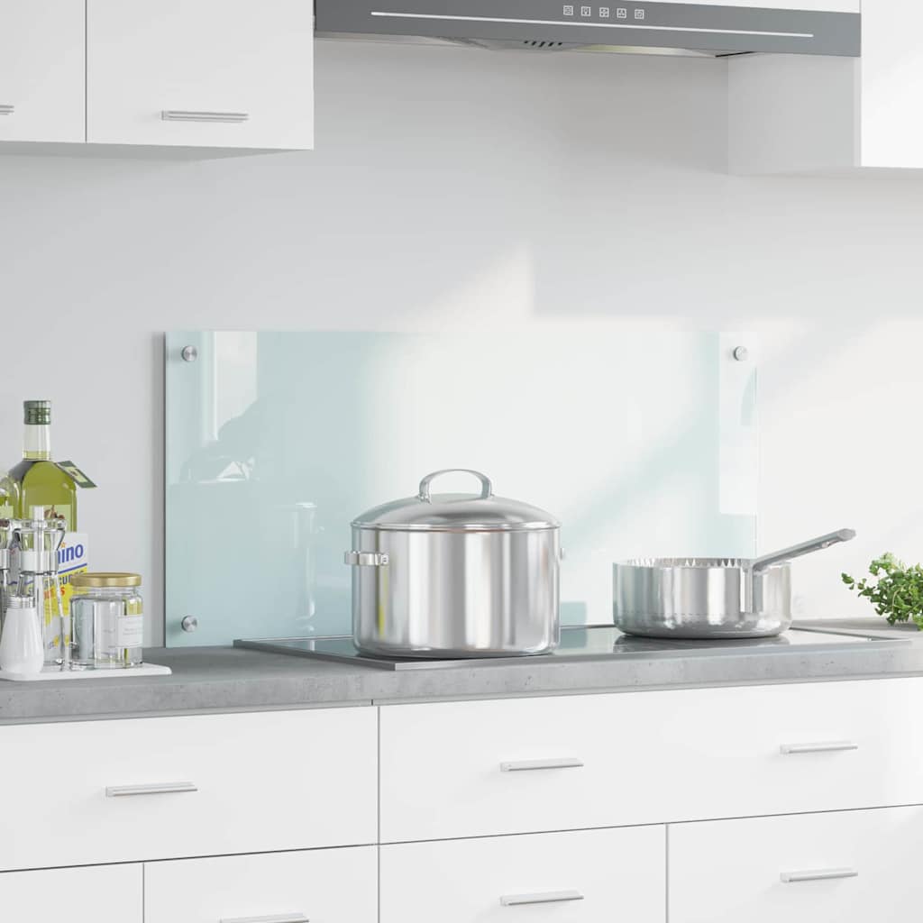 Keukenachterwand Melk 90 x 40 cm gehard glas