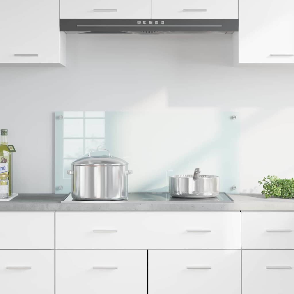 Keukenachterwand Melk 90 x 40 cm gehard glas