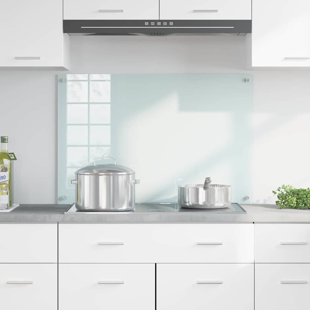 Keukenachterwand Melk 90 x 60 cm gehard glas
