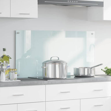 Keukenachterwand Melk 100 x 50 cm gehard glas