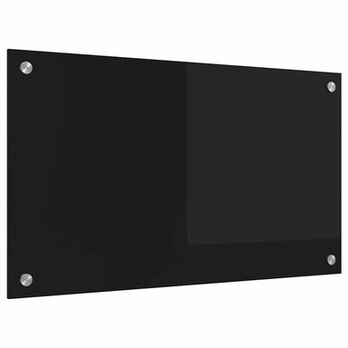 Keukenachterwand Zwart 70 x 40 cm gehard glas
