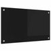 Keukenachterwand Zwart 70 x 40 cm gehard glas