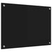 Keukenachterwand Zwart 70 x 50 cm gehard glas