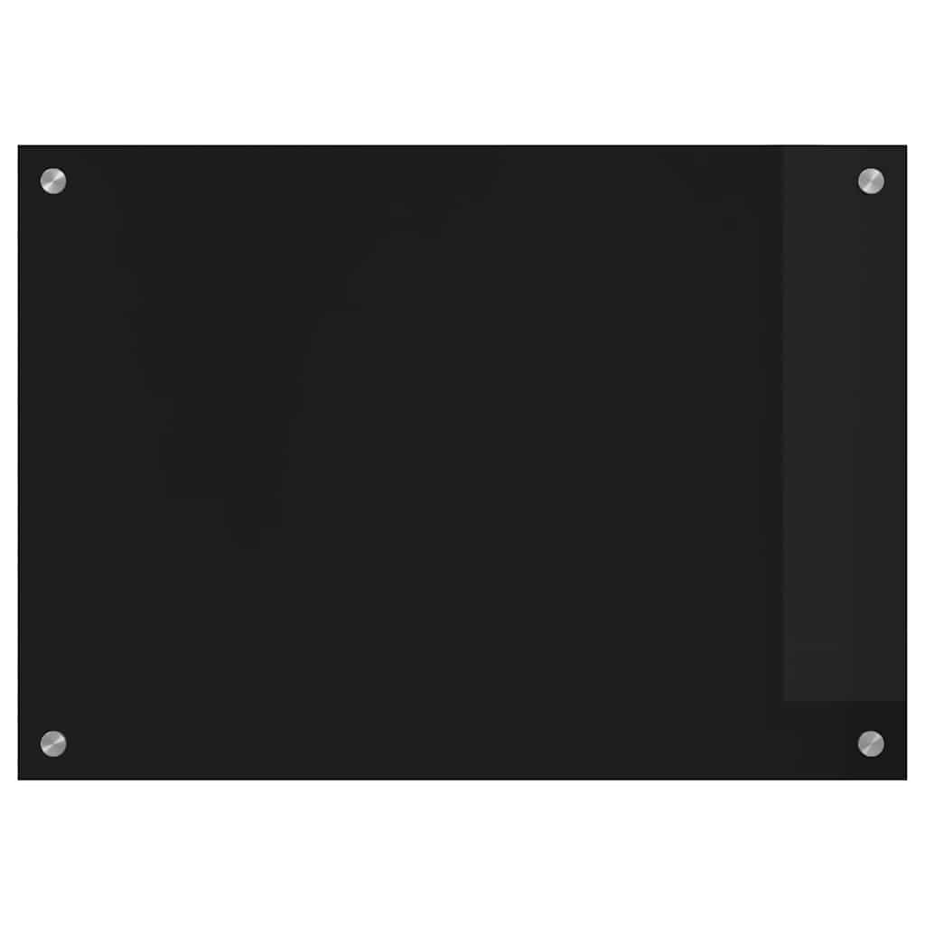 Keukenachterwand Zwart 70 x 50 cm gehard glas