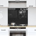 Keukenachterwand Zwart 70 x 60 cm gehard glas