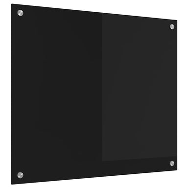 Keukenachterwand Zwart 70 x 60 cm gehard glas