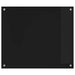 Keukenachterwand Zwart 70 x 60 cm gehard glas