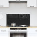 Keukenachterwand Zwart 80 x 40 cm gehard glas