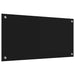 Keukenachterwand Zwart 80 x 40 cm gehard glas