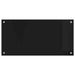 Keukenachterwand Zwart 80 x 40 cm gehard glas