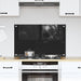 Keukenachterwand Zwart 80 x 50 cm gehard glas