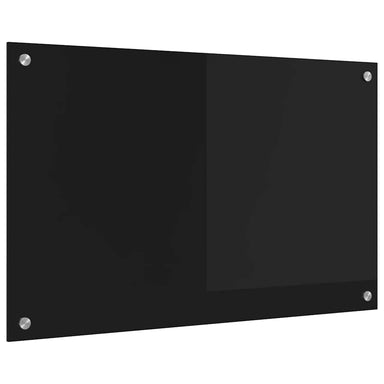 Keukenachterwand Zwart 80 x 50 cm gehard glas