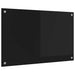 Keukenachterwand Zwart 80 x 50 cm gehard glas