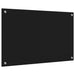 Keukenachterwand Zwart 80 x 50 cm gehard glas