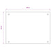 Keukenachterwand Zwart 80 x 50 cm gehard glas