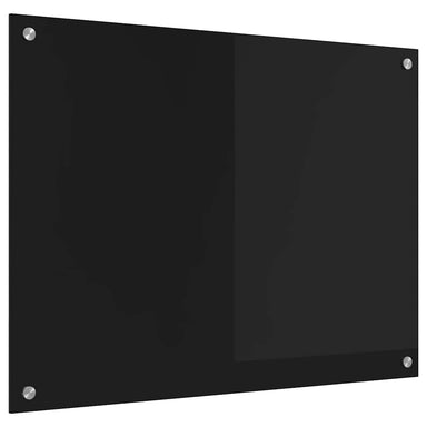 Keukenachterwand Zwart 80 x 60 cm gehard glas