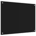 Keukenachterwand Zwart 80 x 60 cm gehard glas