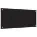 Keukenachterwand Zwart 90 x 40 cm gehard glas