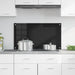 Keukenachterwand Zwart 90 x 50 cm gehard glas