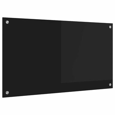 Keukenachterwand Zwart 90 x 50 cm gehard glas