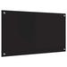 Keukenachterwand Zwart 90 x 50 cm gehard glas