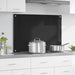 Keukenachterwand Zwart 90 x 60 cm gehard glas