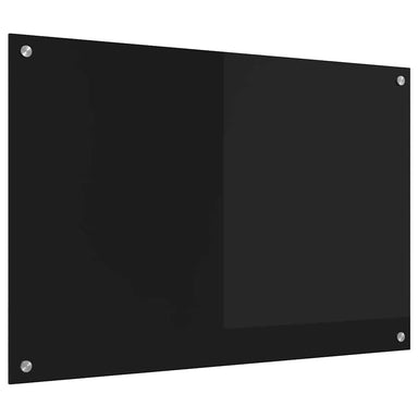 Keukenachterwand Zwart 90 x 60 cm gehard glas