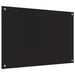 Keukenachterwand Zwart 90 x 60 cm gehard glas