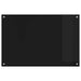 Keukenachterwand Zwart 90 x 60 cm gehard glas