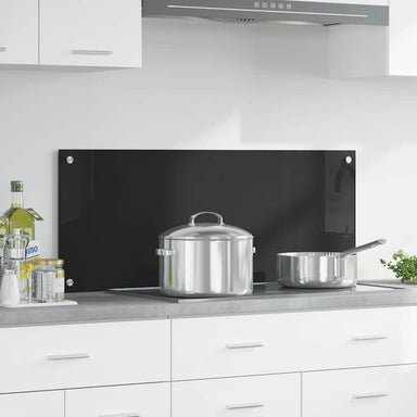 Keukenachterwand Zwart 100 x 40 cm gehard glas