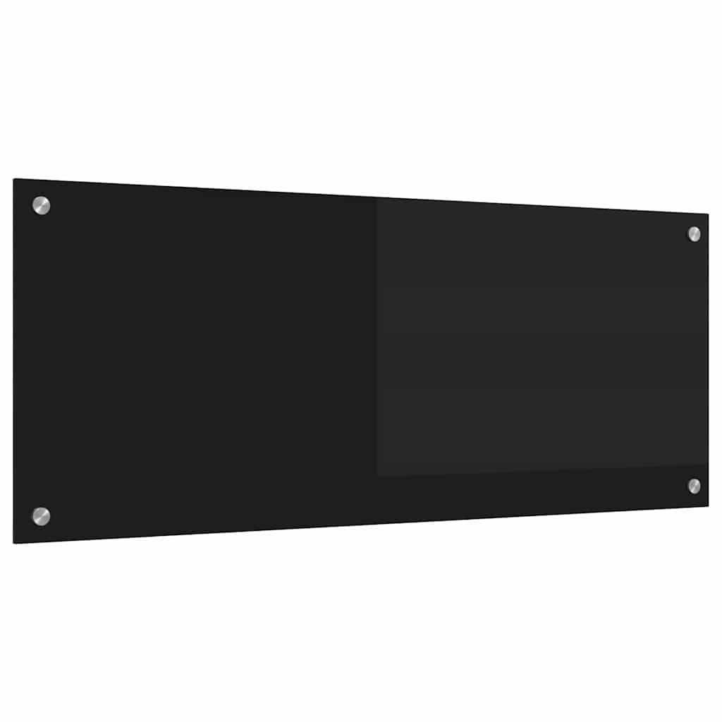 Keukenachterwand Zwart 100 x 40 cm gehard glas