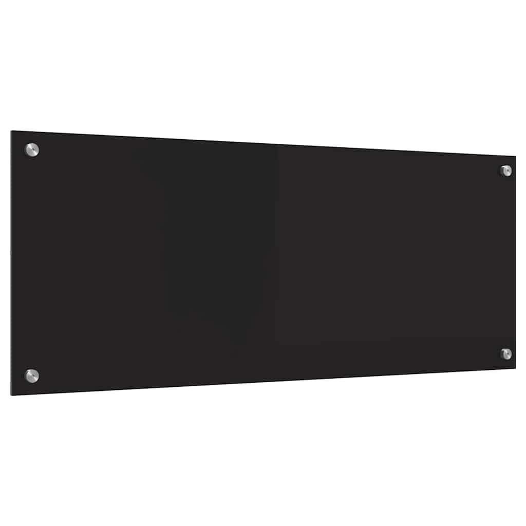Keukenachterwand Zwart 100 x 40 cm gehard glas