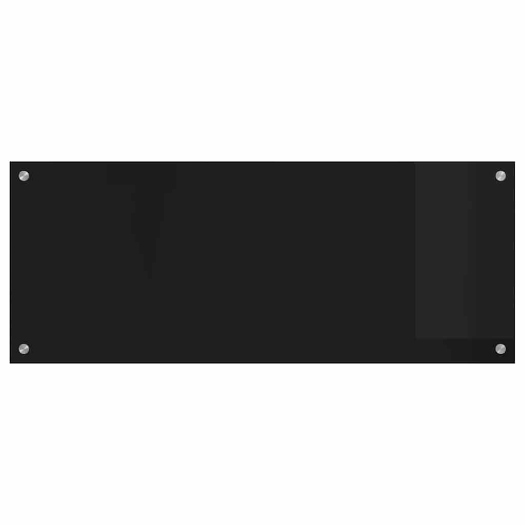 Keukenachterwand Zwart 100 x 40 cm gehard glas
