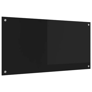 Keukenachterwand Zwart 100 x 50 cm gehard glas