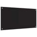 Keukenachterwand Zwart 100 x 50 cm gehard glas