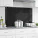 Keukenachterwand Zwart 100 x 60 cm gehard glas