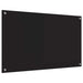 Keukenachterwand Zwart 100 x 60 cm gehard glas