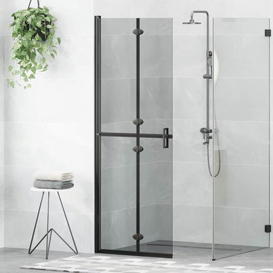 Inloopdouchewand Zwart 70 x 6,5 x 190 cm