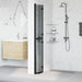 Inloopdouchewand Zwart 70 x 6,5 x 190 cm