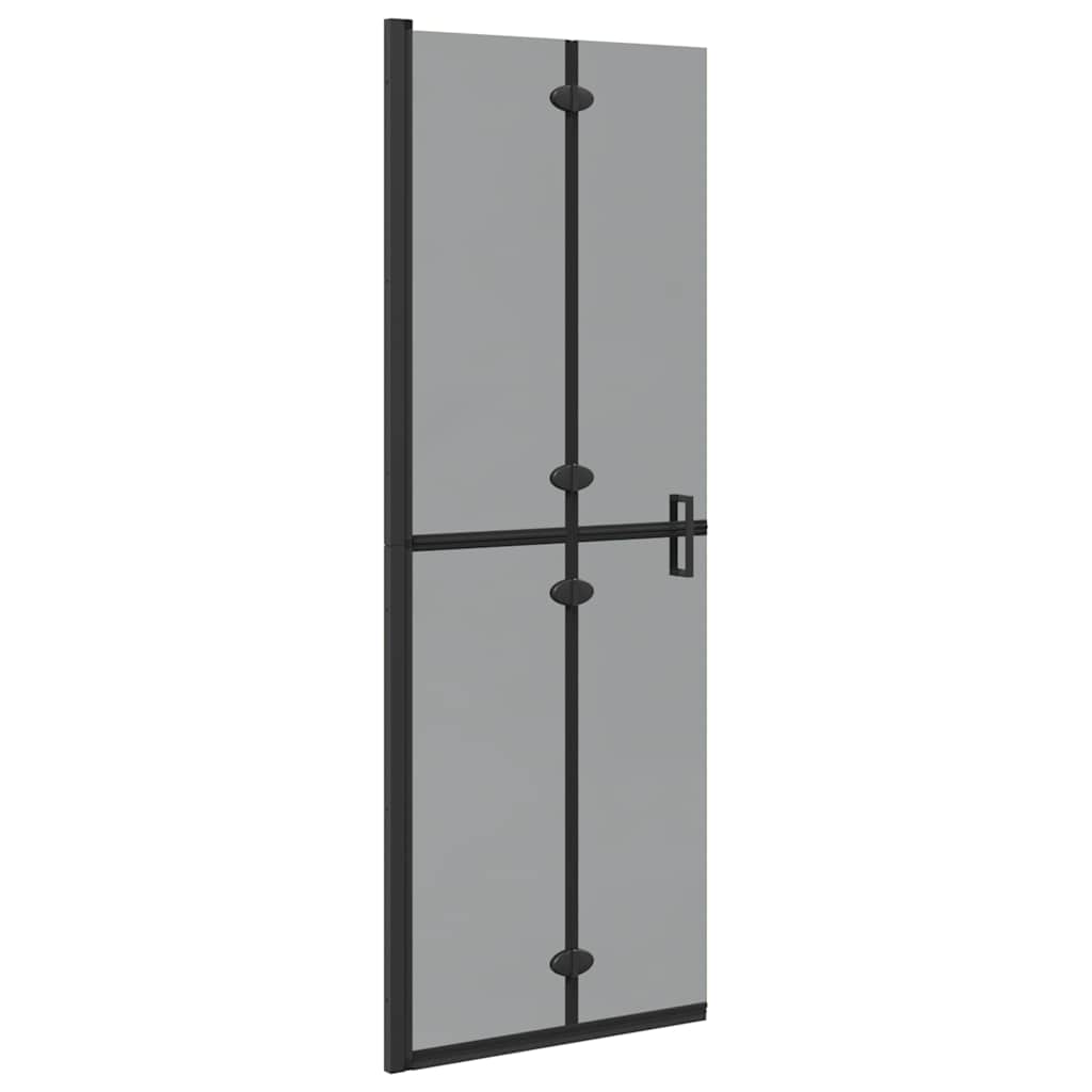 Inloopdouchewand Zwart 70 x 6,5 x 190 cm