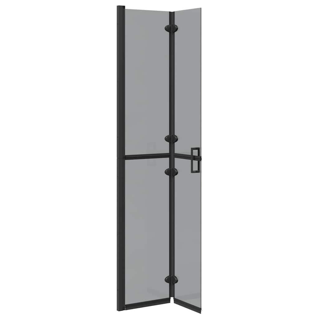 Inloopdouchewand Zwart 70 x 6,5 x 190 cm