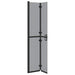 Inloopdouchewand Zwart 70 x 6,5 x 190 cm