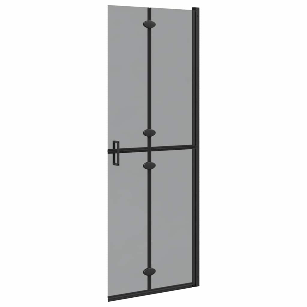 Inloopdouchewand Zwart 70 x 6,5 x 190 cm
