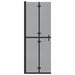Inloopdouchewand Zwart 70 x 6,5 x 190 cm